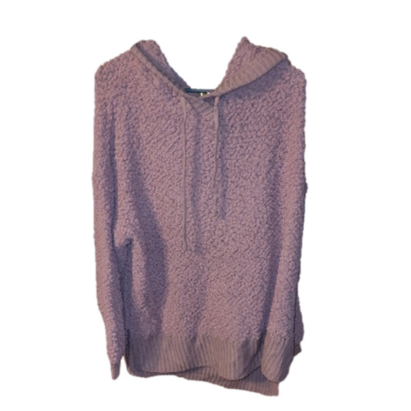 Zenana Outfitters Sweaters - Zenana pink blush hooded popcorn sweater - 3X
